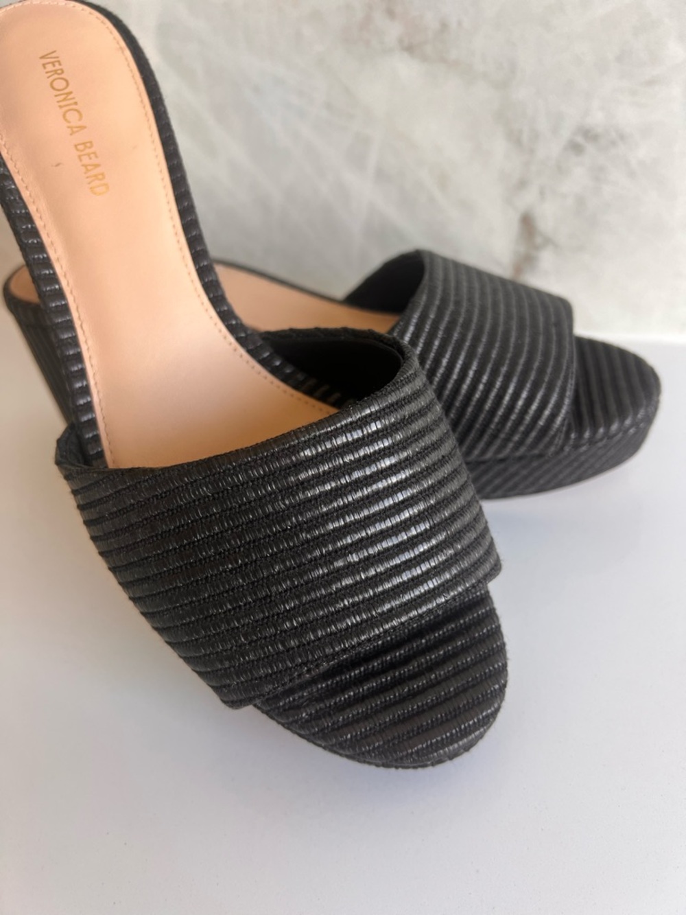 Veronica Beard Block Heel Mules - Picture 2 of 8